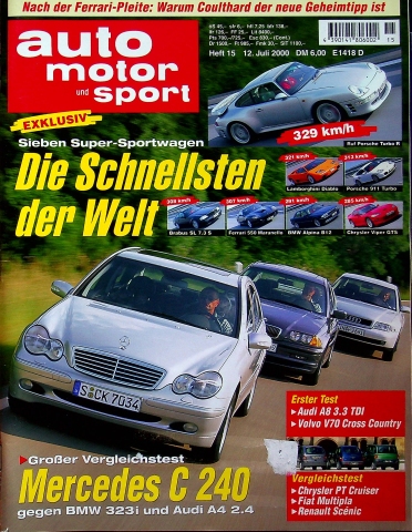 Deckblatt Auto Motor und Sport (15/2000)